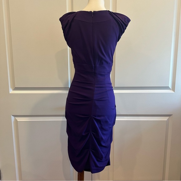 NICOLE MILLER Collection Purple Cocktail Dress - Picture 4 of 8
